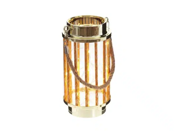 Изделие декоративное Фонарь золотистый — изображение 3