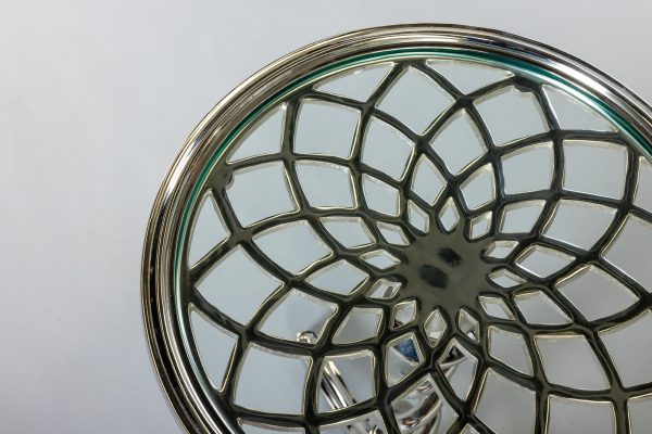 Кофейный стол "Спираль" серебро 0.68x0.43x0.43м — изображение 2