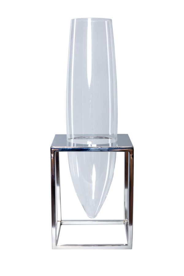 Ваза на серебряном подстолье высокая 0.5x0.175x0.18м