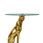 Кофейный стол "Леопард" золото 0.56x0.58x0.58м