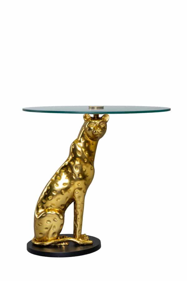 Кофейный стол "Леопард" золото 0.56x0.58x0.58м