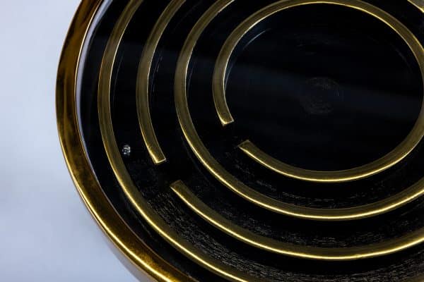 Кофейный столик "Лабиринт" золото 0.5x0.35x0.35м — изображение 2