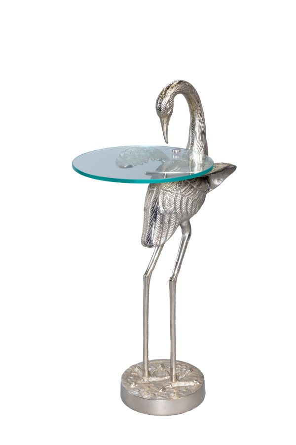 5fb89dce877dde8783c1360223c0fe61 Кофейный столик "Птица" серебро 0.75x0.3x0.3м — изображение 2