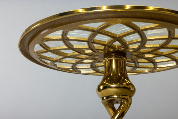 60055009e904d3468d1993f7884e2192 Кофейный стол "Спираль" золото 0.68x0.43x0.43м — изображение 4