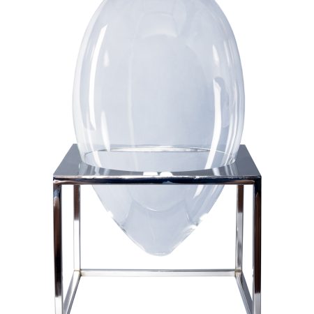 Ваза на серебряном подстолье овальная 0.43x0.25x0.25м