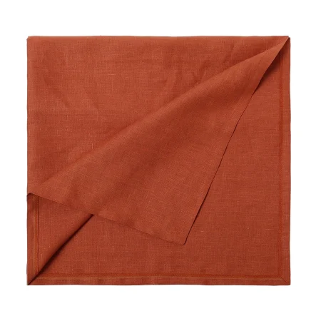 Скатерть льняная Linen collection brown 145х110 см