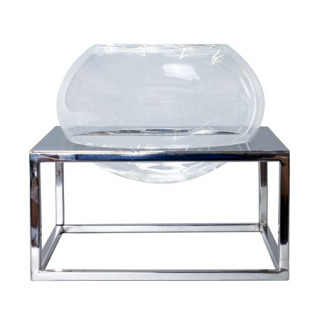 Ваза на серебряном подстолье круглая 0.25x0.26x0.26м