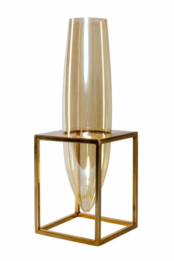 Ваза на золотом подстолье высокая 0.5x0.175x0.18м — изображение 2