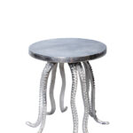 Приставной стол "Осьминог" серебро  0.37x0.32x0.32м