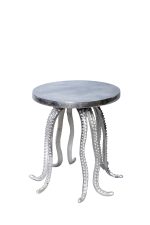 Приставной стол "Осьминог" серебро  0.37x0.32x0.32м