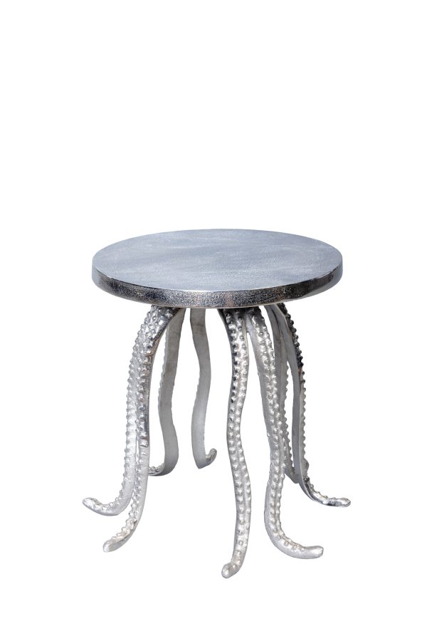 Приставной стол "Осьминог" серебро  0.37x0.32x0.32м