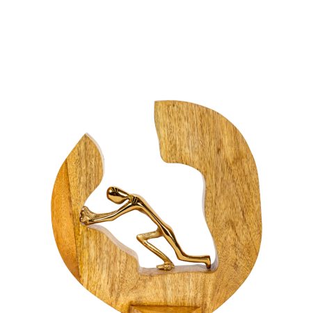 Статуэтка человек золото 0.26x0.28x0.05м