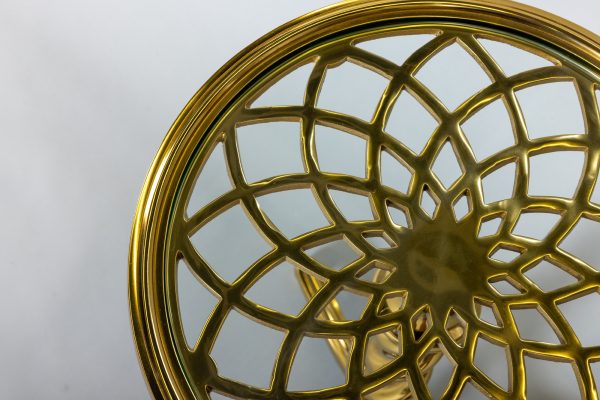 91d5c95c9de81e1d77a736dd85e92f77 Кофейный стол "Спираль" золото 0.68x0.43x0.43м — изображение 2