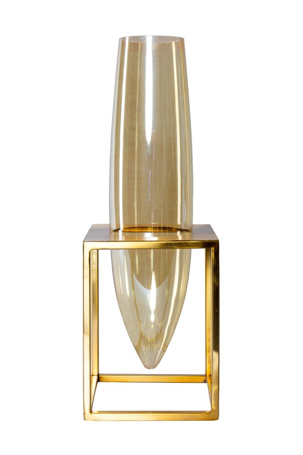 Ваза на золотом подстолье высокая 0.5x0.175x0.18м