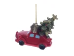 Елочное украшение Машина зеленый, красный — изображение 2