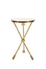 Кофейный столик золотая стрела мрамор 0.65x0.36x0.36м