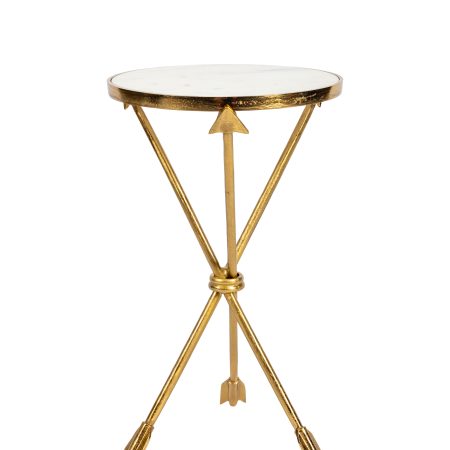 Кофейный столик золотая стрела мрамор 0.65x0.36x0.36м