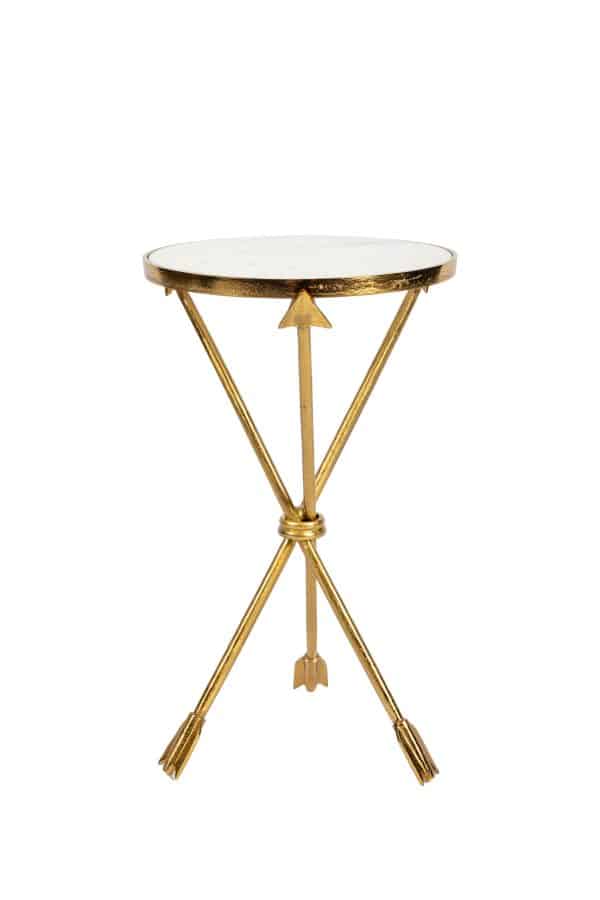 Кофейный столик золотая стрела мрамор 0.65x0.36x0.36м