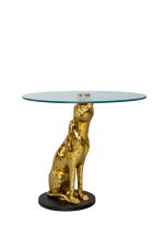 Кофейный стол "Леопард" золото 0.56x0.58x0.58м — изображение 2