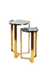 Кофейный столик Blue Agate gold S 0.51x0.27x0.27м — изображение 5