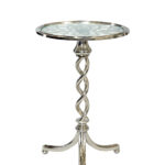 Кофейный стол "Спираль" серебро 0.68x0.43x0.43м