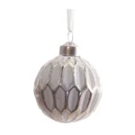 Елочное украшение Шар соты 6 см