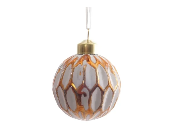 Елочное украшение Шар соты 6 см