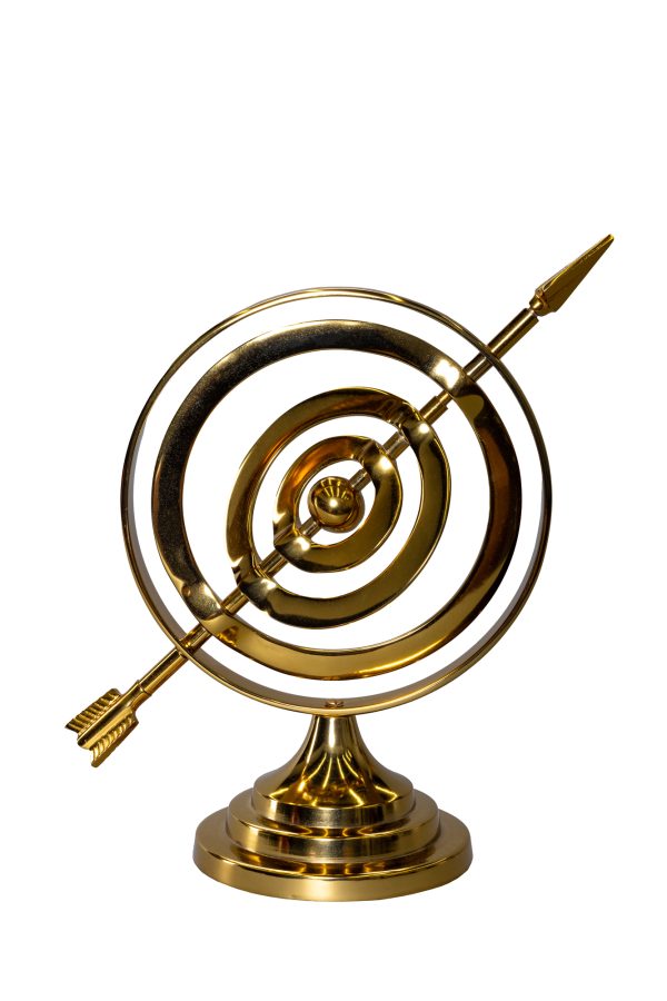 Сфера со стрелой золото 0.29x0.21x0.21м