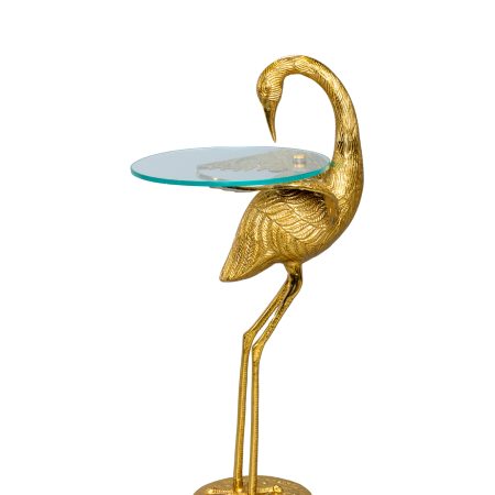 Кофейный столик "Птица" золото 0.75x0.3x0.3м