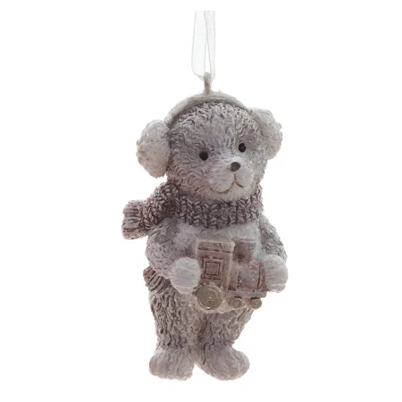 Изделие декоративное подвесное Медвежонок с поездом 7 см