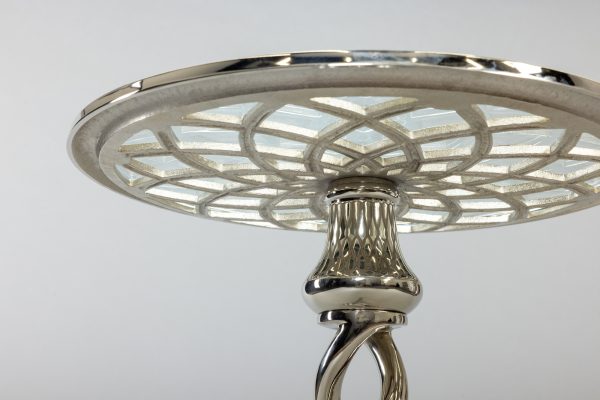 Кофейный стол "Спираль" серебро 0.68x0.43x0.43м — изображение 4