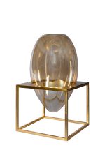 Ваза на золотом подстолье овальная 0.43x0.25x0.25м