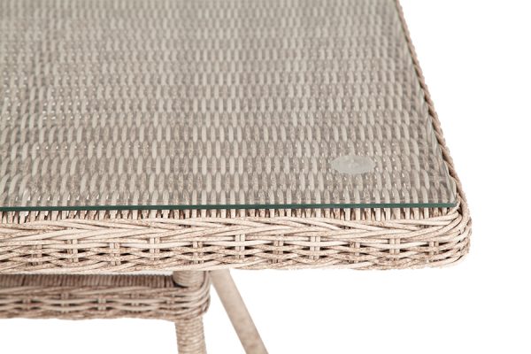 "Айриш" стол плетеный из искусственного ротанга, цвет бежевый — изображение 3