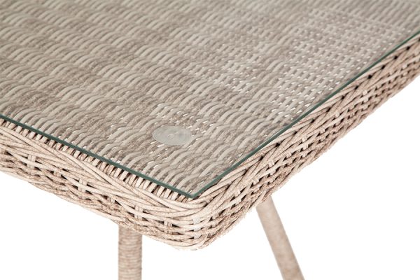 "Айриш" стол плетеный из искусственного ротанга, цвет бежевый — изображение 4