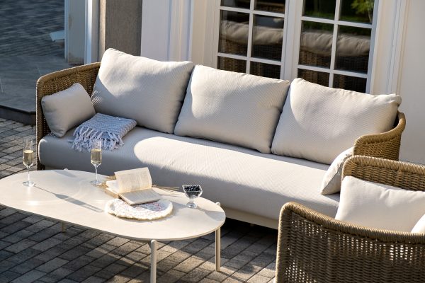 "Аликанте" лаунж-зона из искусственного ротанга, цвет соломенный — изображение 3