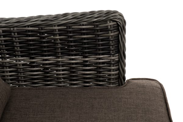 "Алиса" кофейный комплект из искусственного ротанга, цвет графит — изображение 5