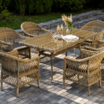 "Амароне" обеденная группа из искусственного ротанга на 6 персон