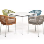 "Аркобалено" обеденная группа на 4 персоны со стульями "Марсель"