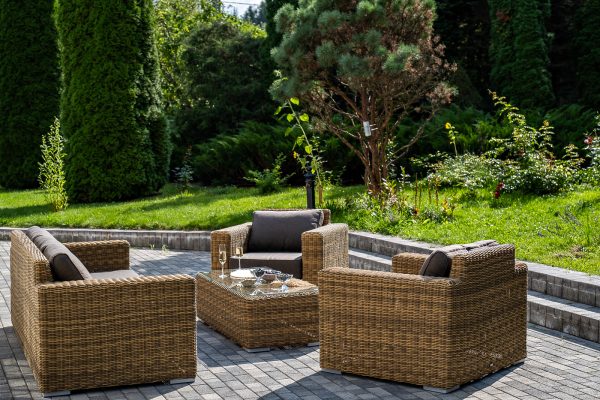 "Боно" лаунж-зона из искусственного ротанга, цвет соломенный — изображение 5