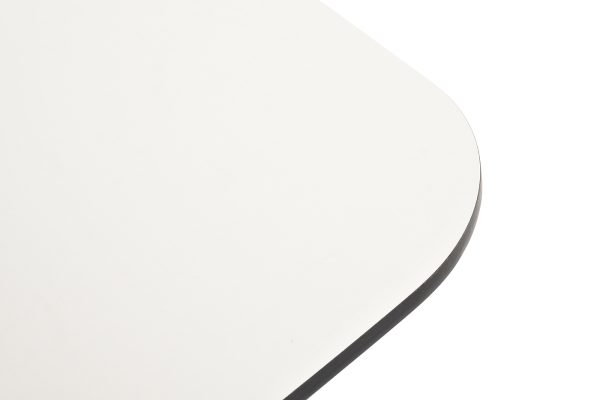 "Верона" журнальный стол из HPL 120х65, H40, каркас белый муар, цвет столешницы "молочный" — изображение 5