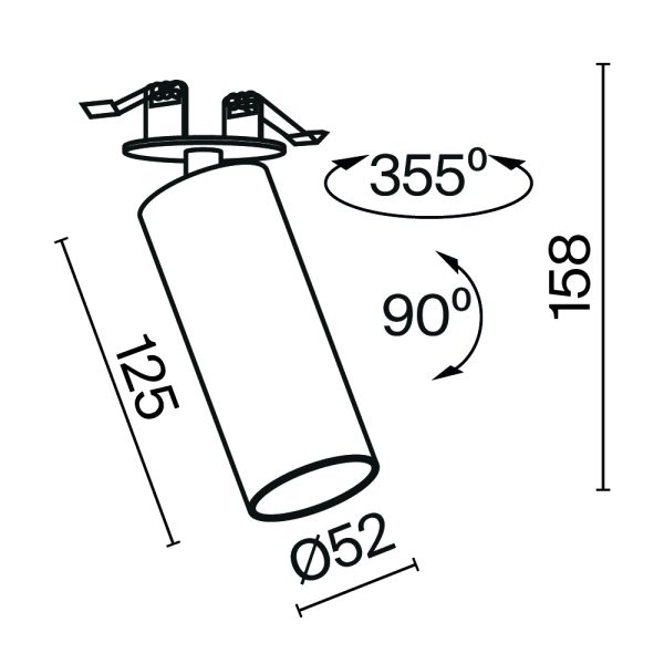 Встраиваемый-светильник-Technical-C053CL-L12W4K-W-B-1 Встраиваемый светильник Technical C053CL-L12W4K-W-B — изображение 2