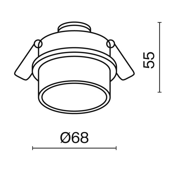 Встраиваемый-светильник-Technical-DL050-01B-1 Встраиваемый светильник Technical DL050-01B — изображение 2