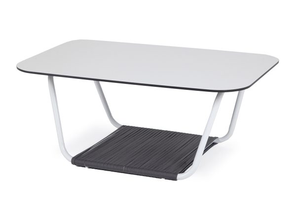 "Глория" журнальный стол 90х60см из HPL, цвет "молочный" — изображение 3