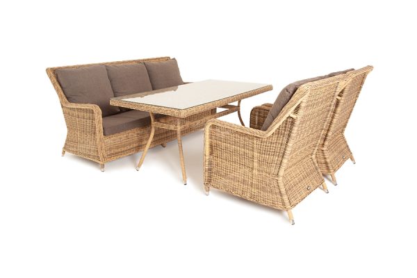 "Гляссе" обеденная группа из искусственного ротанга