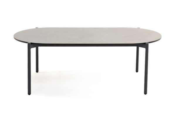 "Диего" журнальный стол из HPL 120х60 H40, каркас темно-серый (RAL7024), цвет "серый гранит" — изображение 4