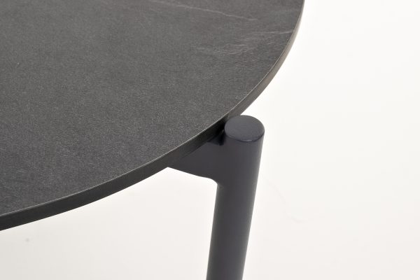 "Диего" журнальный стол из HPL 120х60 H40, каркас темно-серый (RAL7024), цвет "серый гранит" — изображение 5