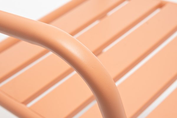 "Дионис" стул с обработкой против ржавчины, стальной каркас, цвет светло-коралловый — изображение 4