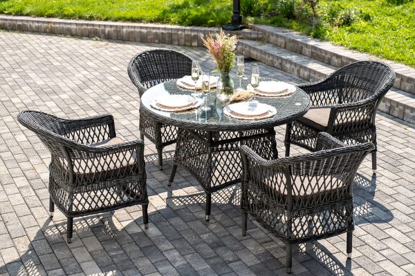 "Дольче" обеденная группа из искусственного ротанга