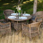 "Дольче" обеденная группа из искусственного ротанга