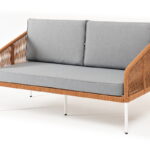 "Канны" диван 2-местный плетеный из роупа